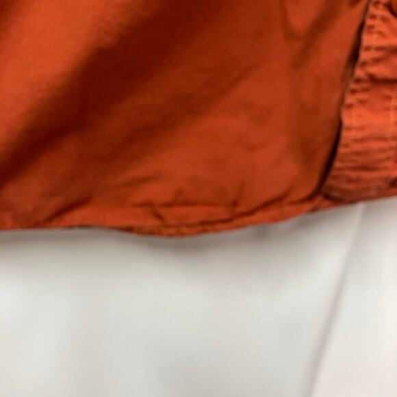 Harley Davidson Men's Holdout Shirt Large Orange Logo short sleeve button Up - Picture 6 of 15